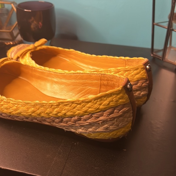 Donald J. Pliner Gret Sungold Multi Raffia Braid Woven Flats - Picture 6 of 11